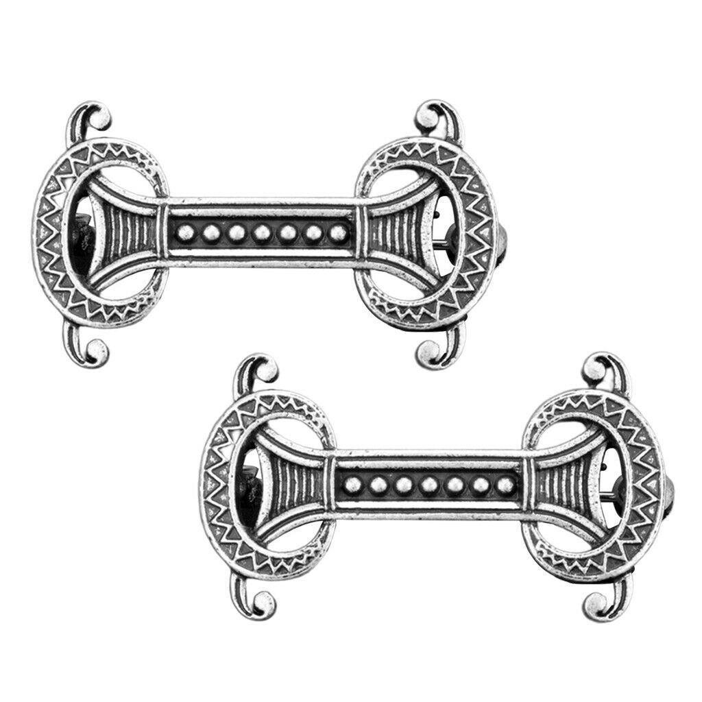 2 Packs Retro Viking Symbol Brooches Coat Cloak Sweater Collar Brooch Pin