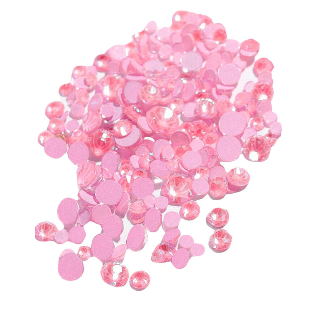 lot Nail Art Rhinestones Glow-in-the-Dark Charms for Body Clothes DIY Pink