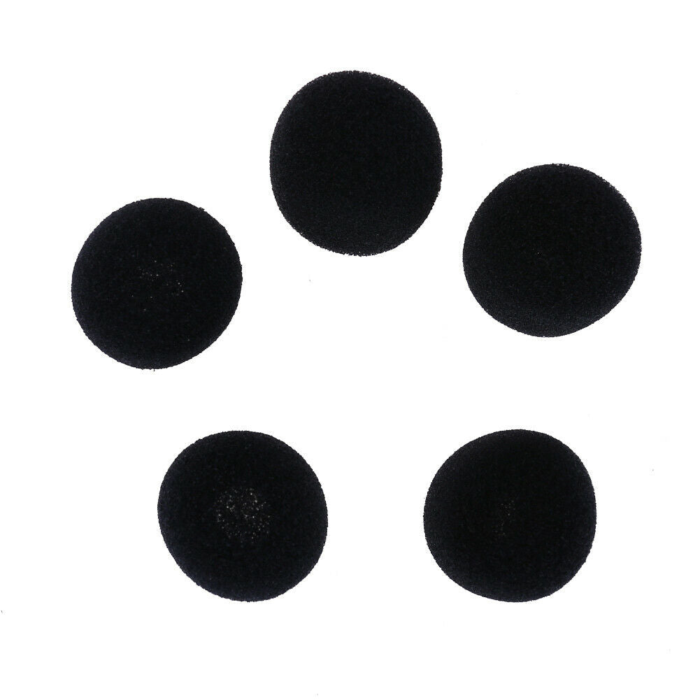 15pcs 30mm Soft Elastic Sponge Microphone Head Cover for Headset Sleeve Mic @