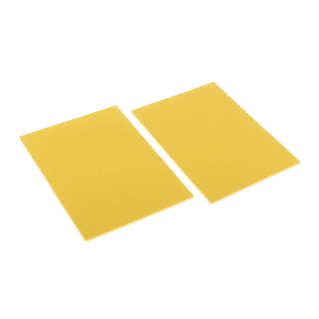 2pcs Fly Tying Foam 3mm Thick EVA Foam Sheet Floating Tying Materials Yellow