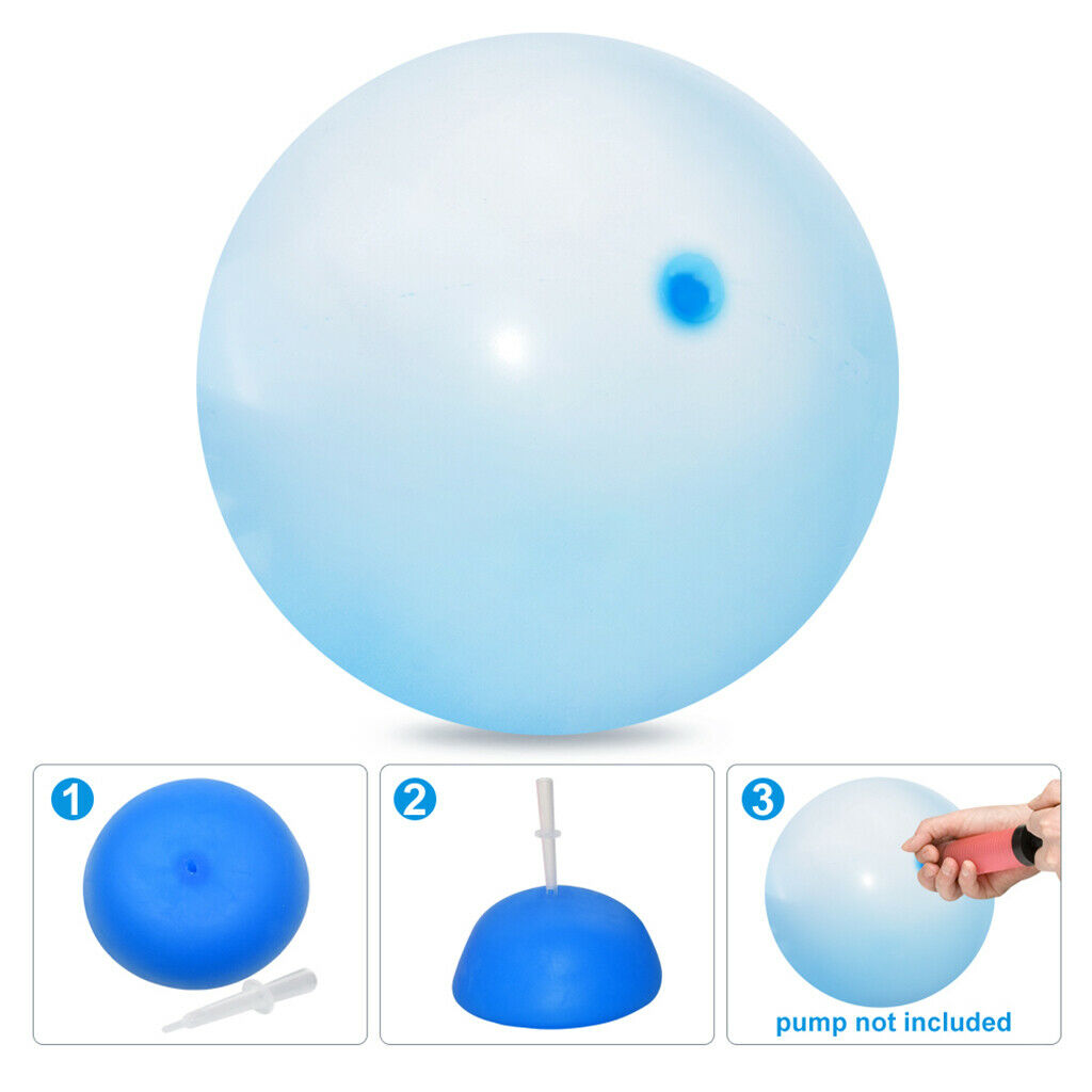 Bubble Ball Balloon Funny Stretch Garden Pool Wedding Party Kids Pink L