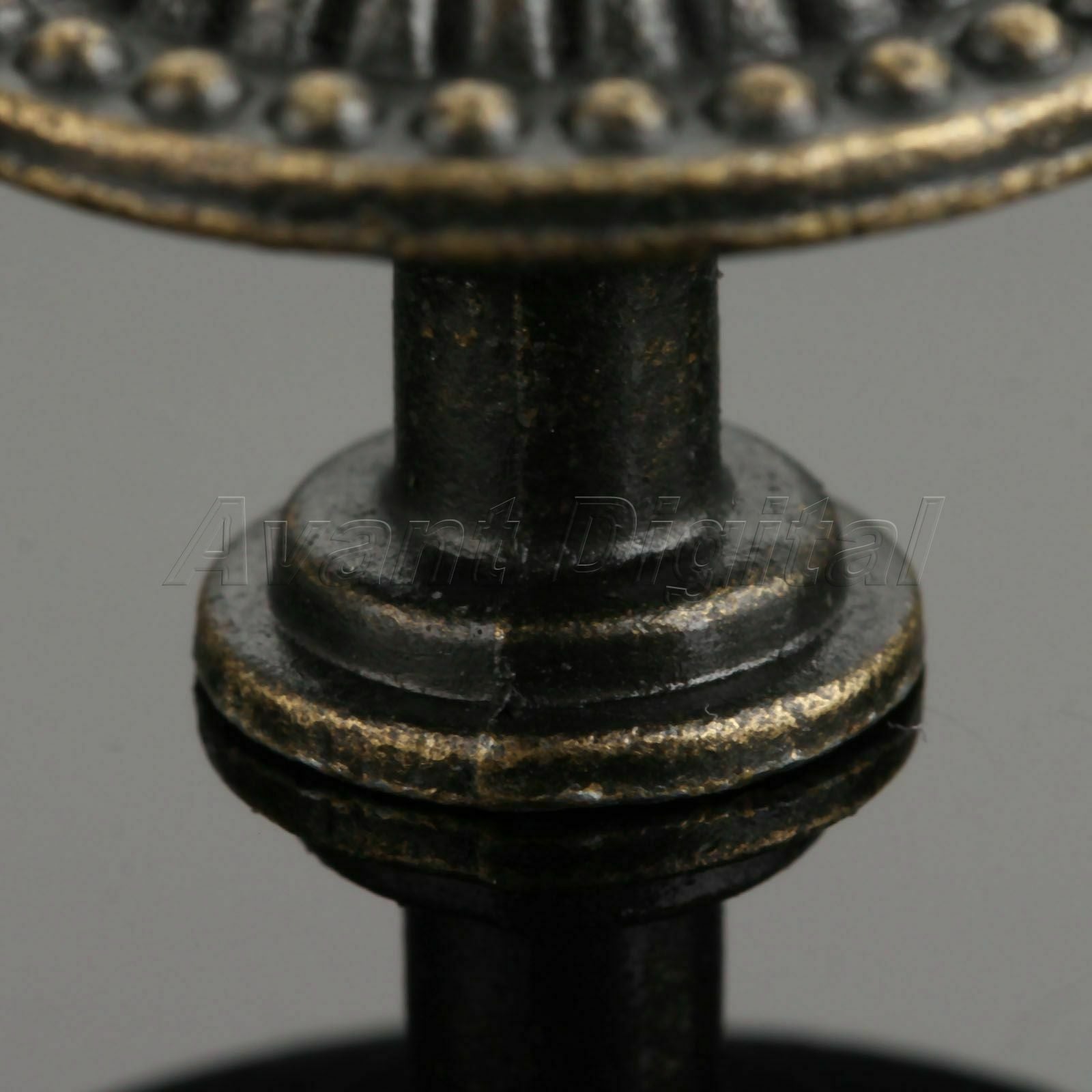 Zinc Alloy Retro Bronze Flower Cabinet Door Pull Handles Drawer Knobs 30*20mm