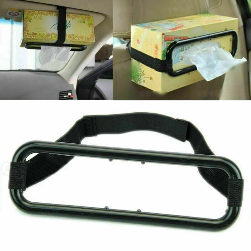 General Elastic Hanging Napkin Box Holder Car Sun Visor Seats Back Napkin Clip