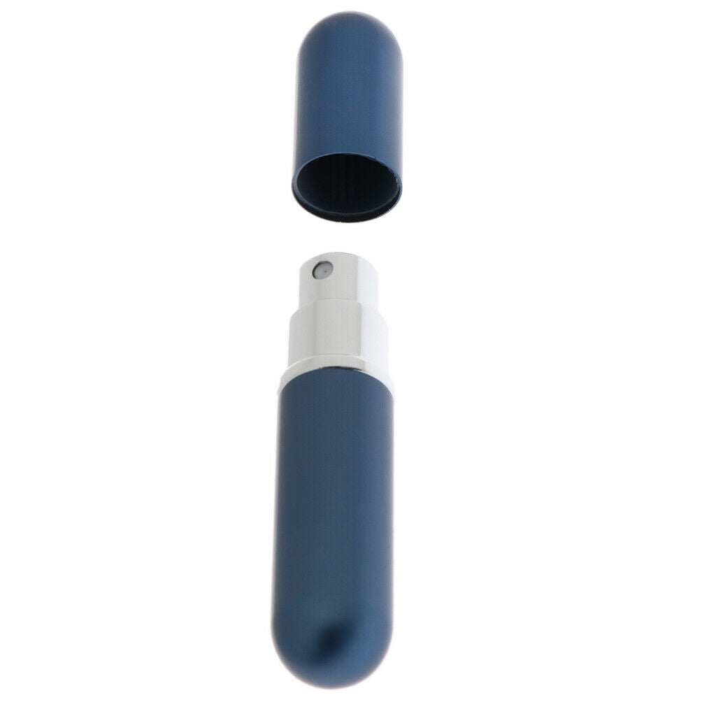 2pcs Aluminium 6ml Travel Refillable Perfume Atomizer Pump Spray Empty Bottles