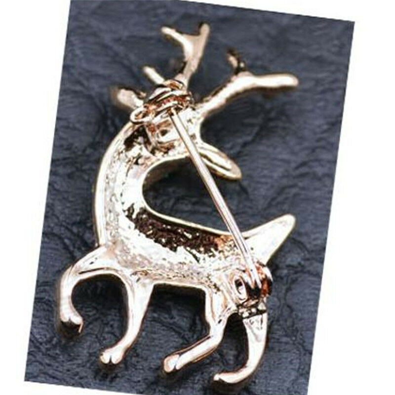 High Quality Exquisite Sika Deer Brooches Shining Rhinestone Pins Jewel N mi Tt