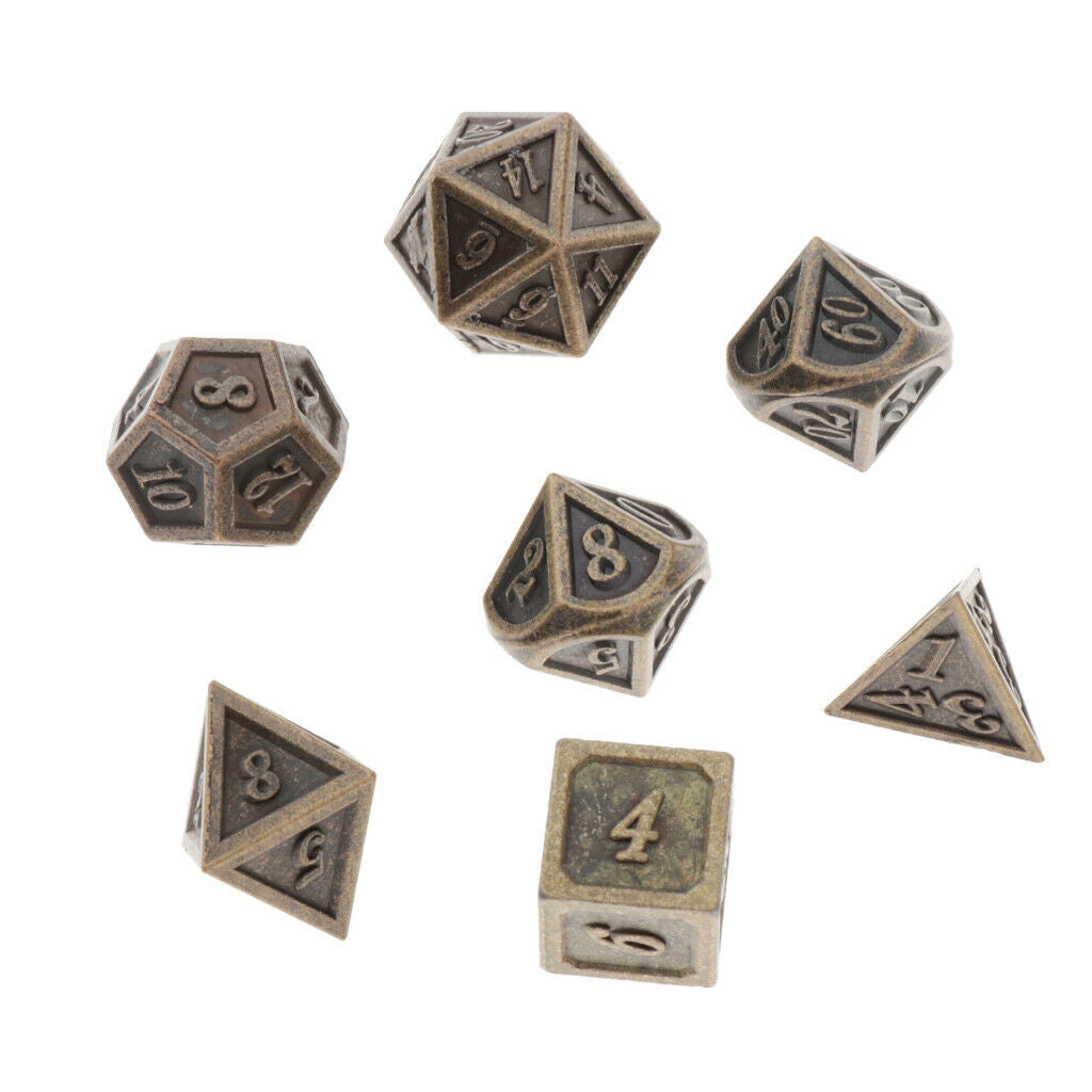 7 Packs Polyhedral Dice Standard Size for Dragon Scale Dungeons&Dragons RPG