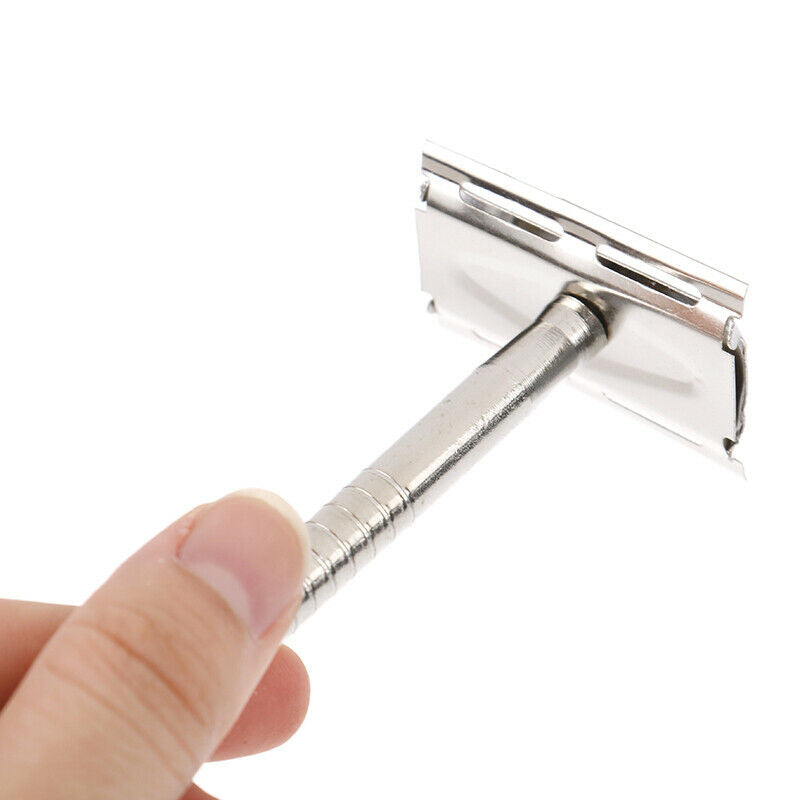 1Set Practical Safety Men Double Edge Blade Shaving Hair Razor Shaver Bl JD