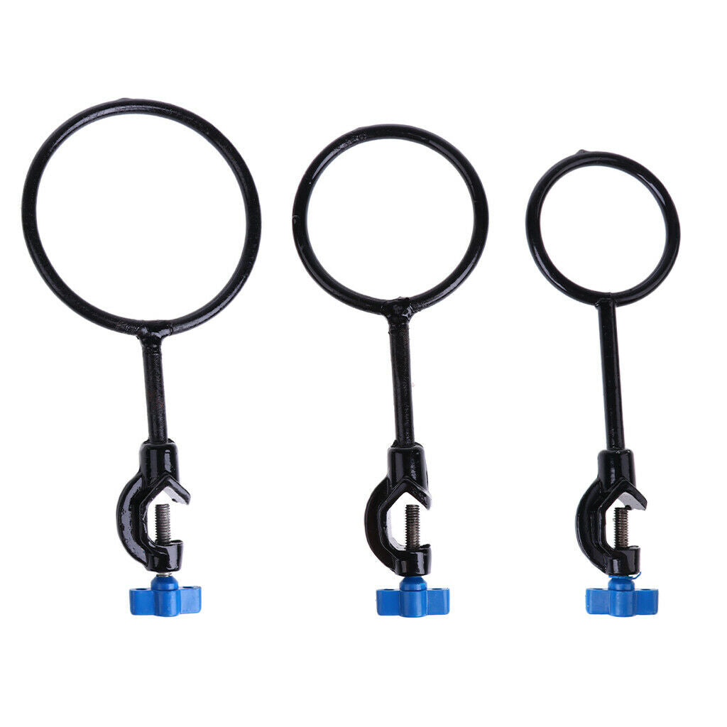1 piece of iron support rings Easy to attach to the laboratory stand,