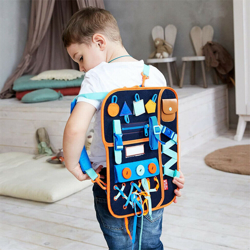 Busy Board Basic Skills Board Fine Motor Training Travel Toys Learn to Dress