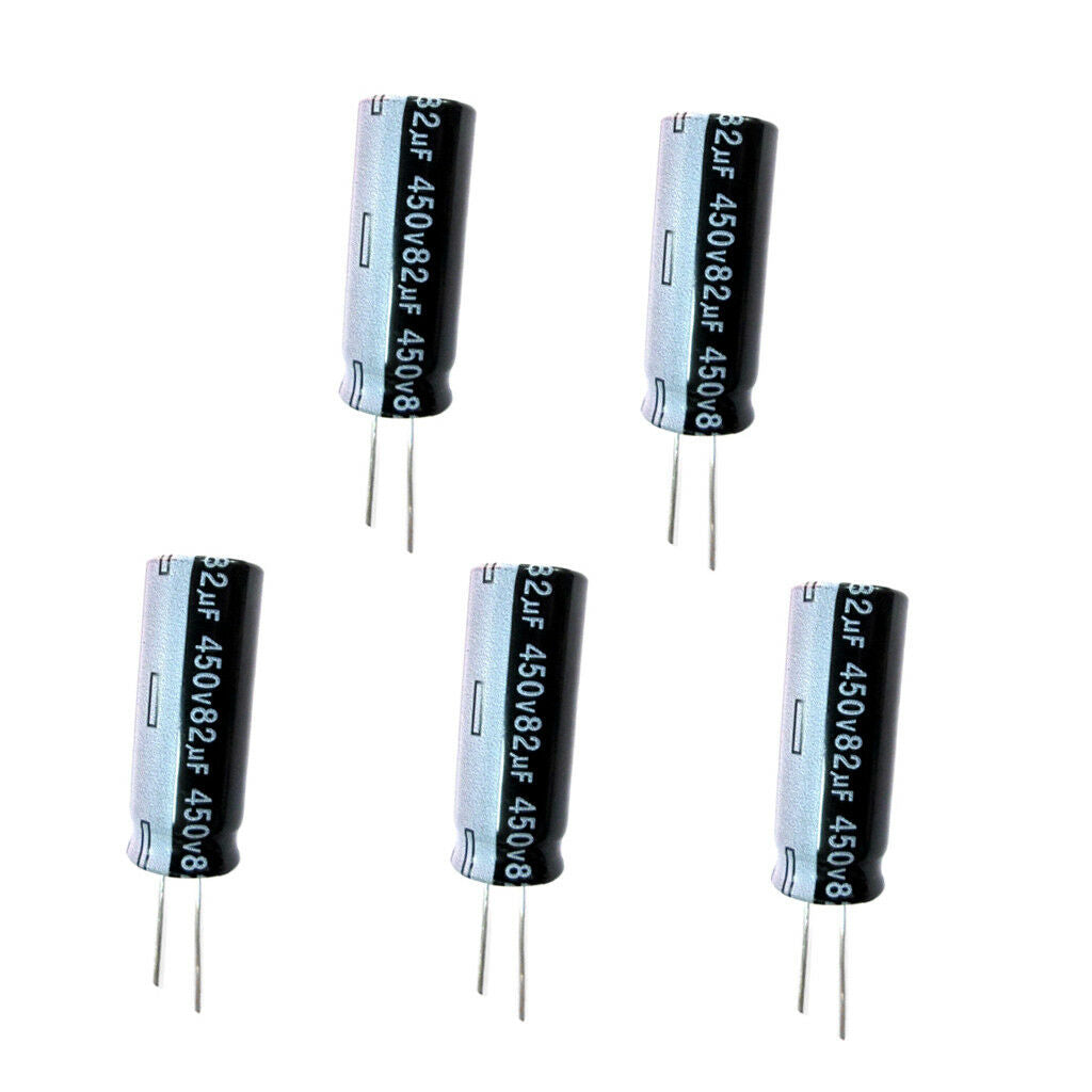 82uF 450V Volt Electrolytic Capacitor Audio Amp Power Supply 40x16mm 5pcs
