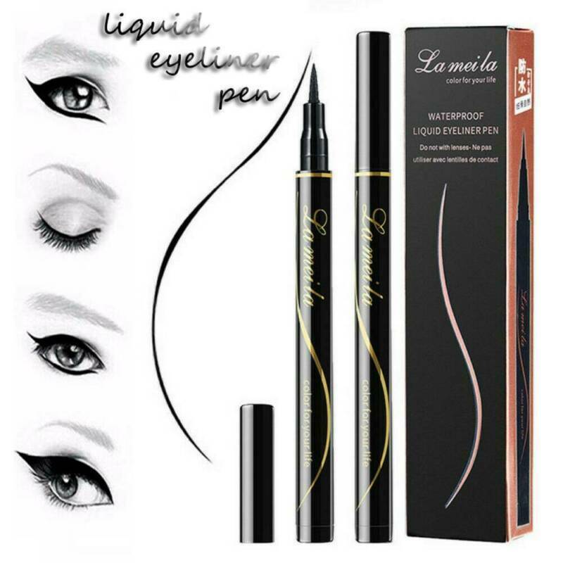 Eyeliner Waterproof Liquid Eye Liner Pen Pencil Makeup Cosmetic Tool Black UK