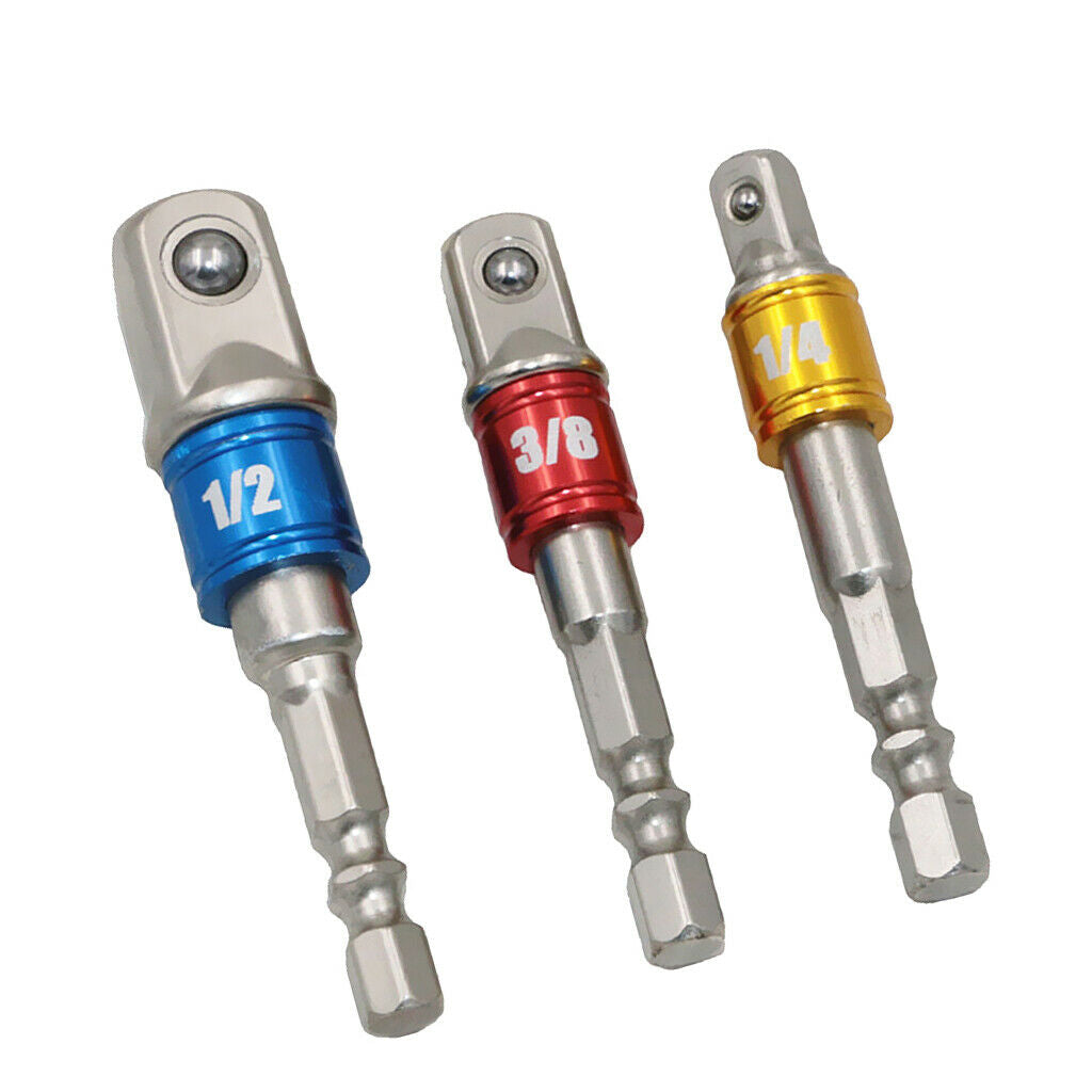 2  Hexagonal Extension Plug Adapter Kit Square Head Manual Screwdriver