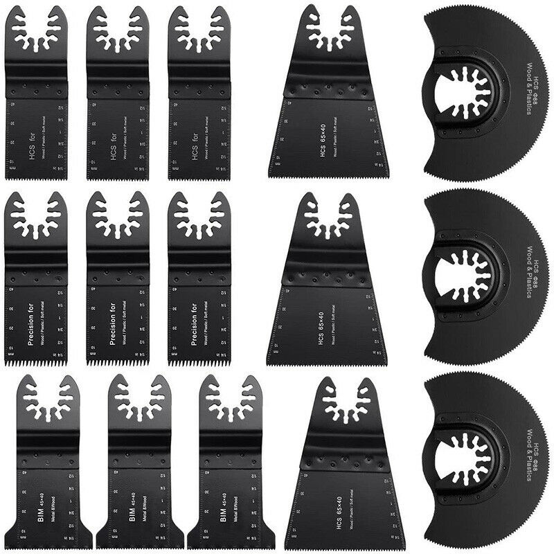 15Pcs Metal Wood Oscillating Multitool  Release Saw Blades Fit for Porter CablR6