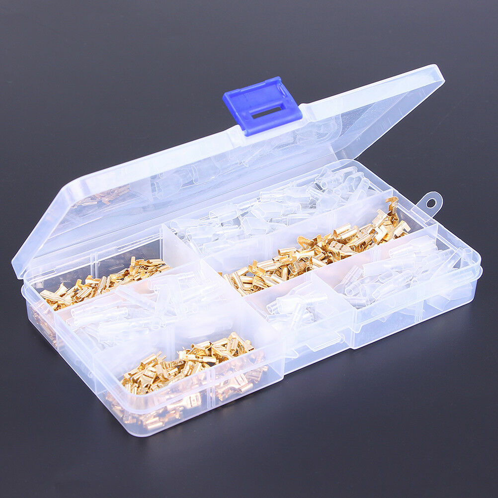 150Pcs Female & Male Spade Connectors Wire Crimp Terminals Set 2.8mm 4.8mm 6Y1