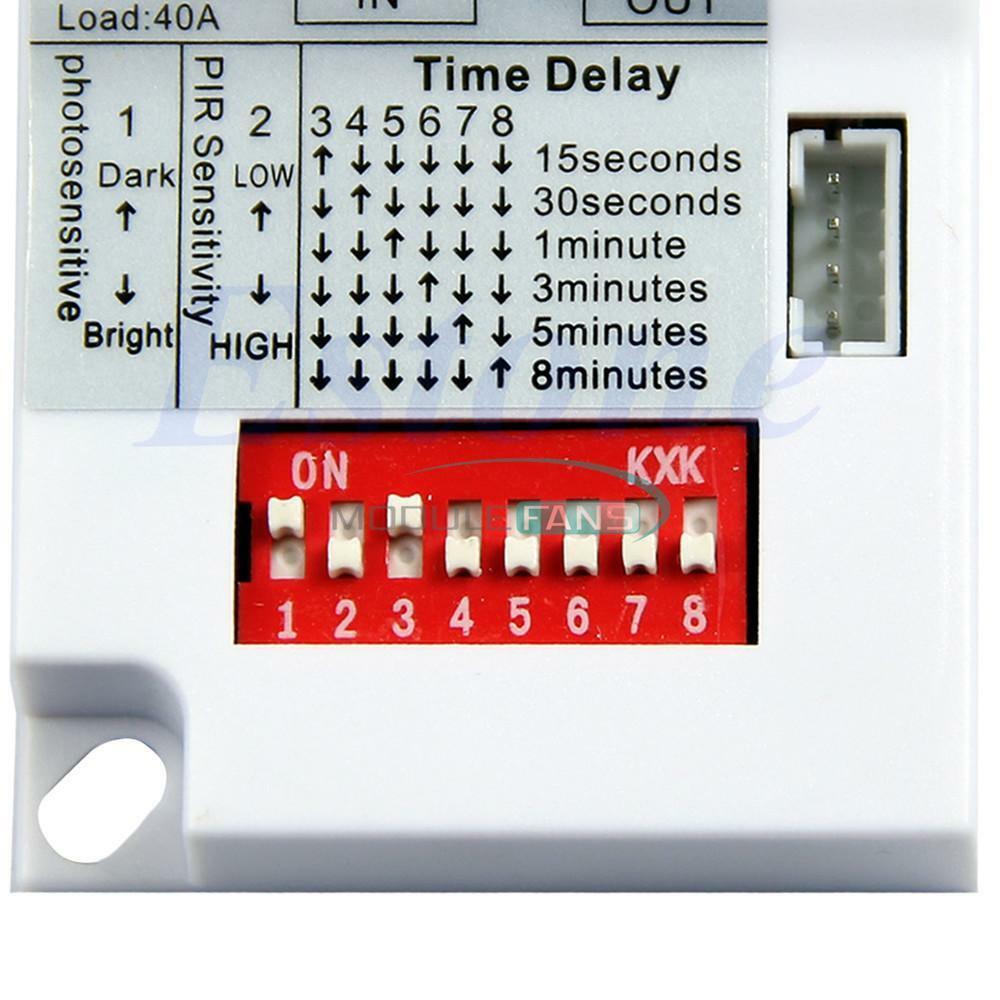 Intelligent Plastic Light Body Sensor IR Module Motion Sensing Switch 8-30V DC