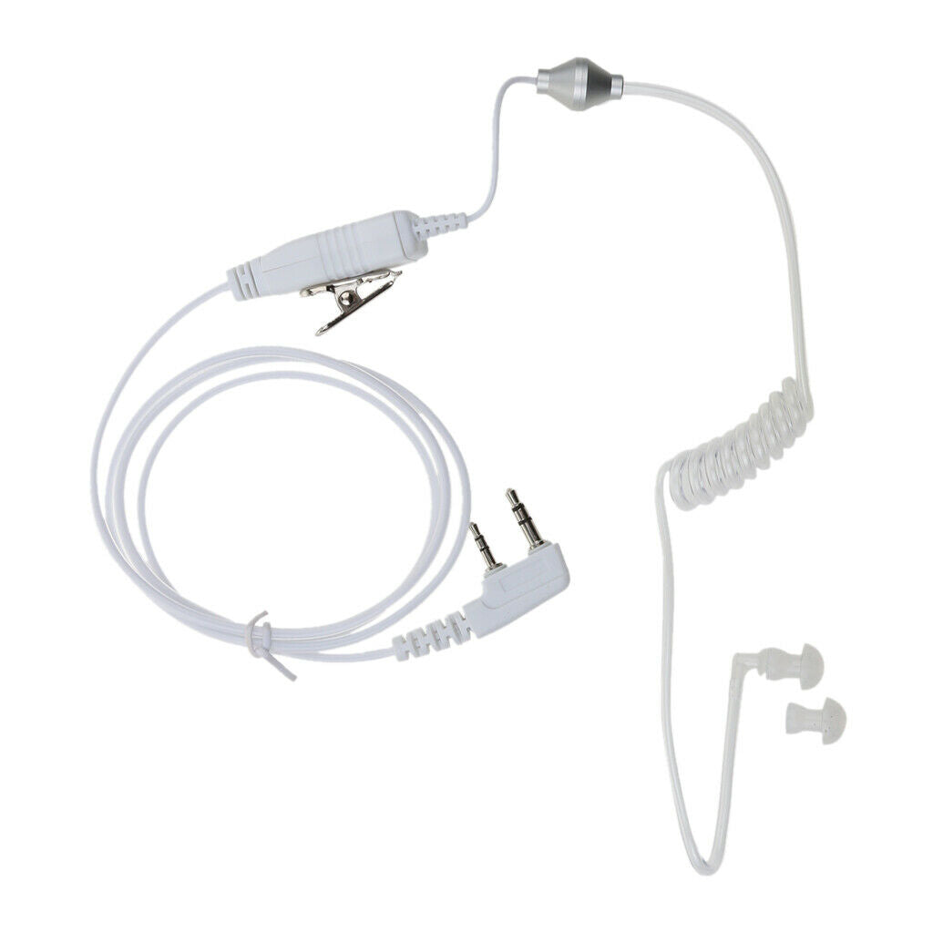 2 Piece Covert Air Acoustic Tube Earpiece Earphone for Baofeng 2 Pin Radio