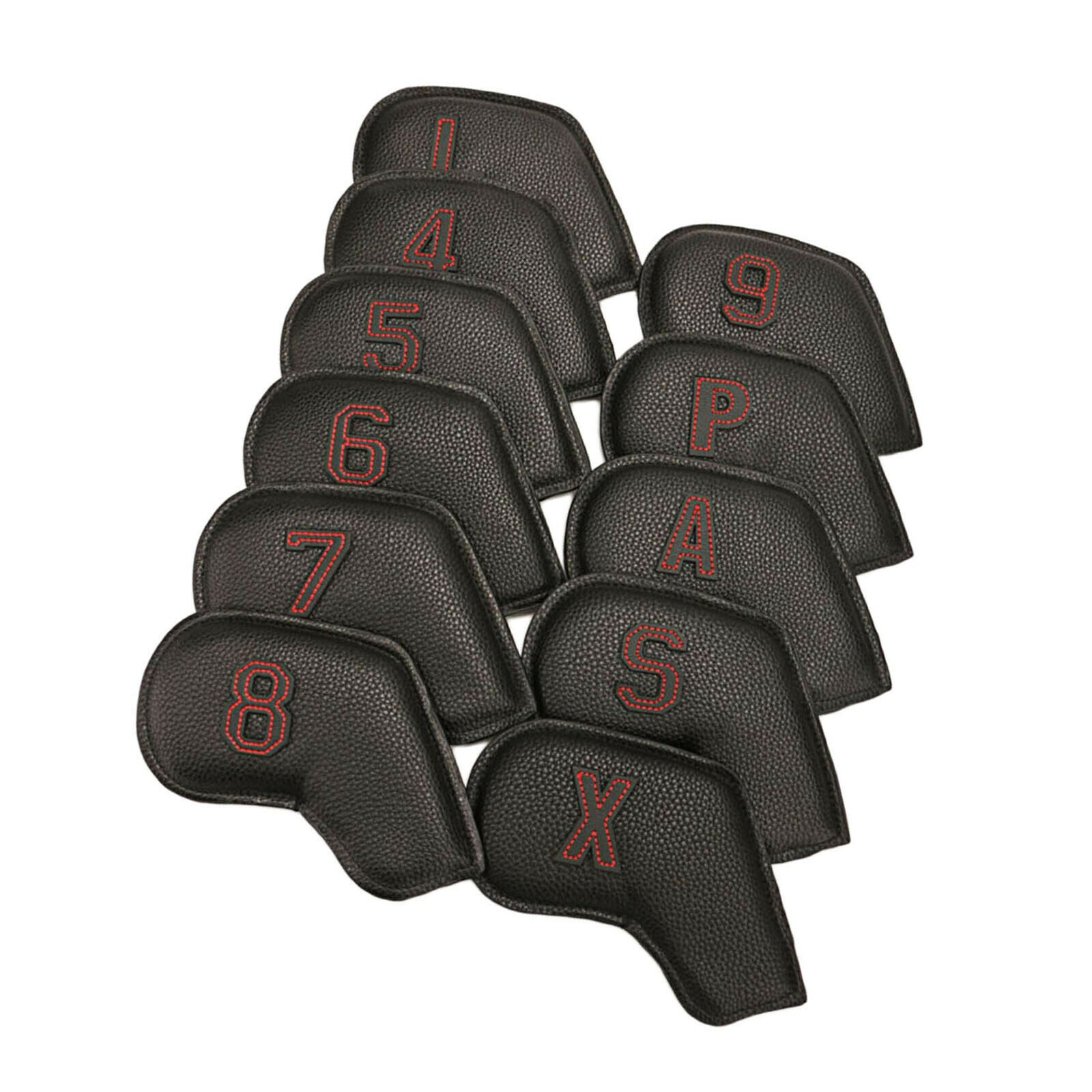 11Pack PU Golf Club Iron Cover Guard Unisex Headcover Fits All Driver Clubs