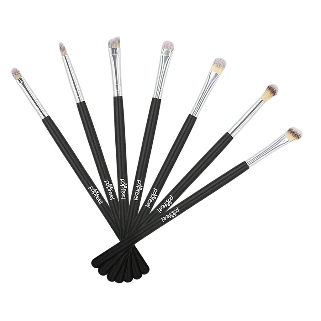 7x Eye Makeup Brushes Set Eyeshadow Eyebrow Blending Shading Cosmetic Brush -