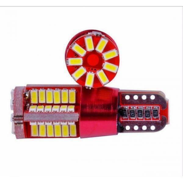 10pcs T10 Canbus Error Free 501 194 W5W Duct 3014 Car 57smd Side Bulb