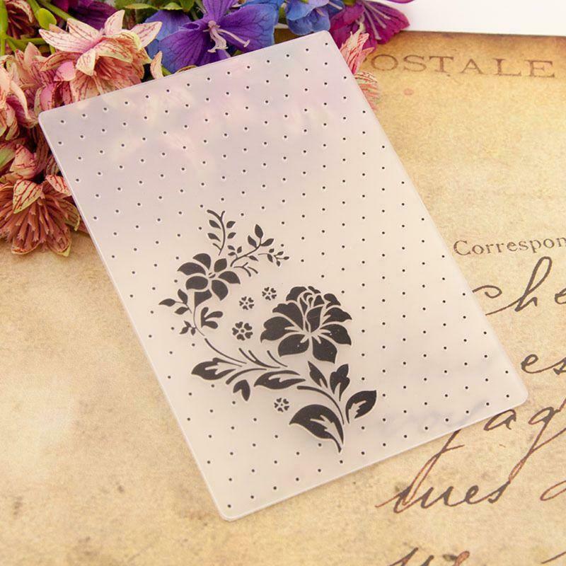 Plastic Embossing Folder Template DIY Scrapbook Photo Album Card Making Crafts