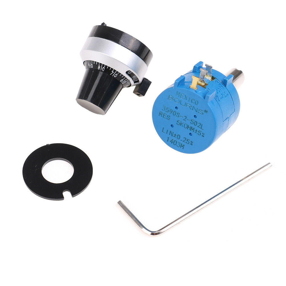 3590S-2-502L5K Ohm BOURNS Rotary Wirewound Precision Potentiometer Pot 10turn WF