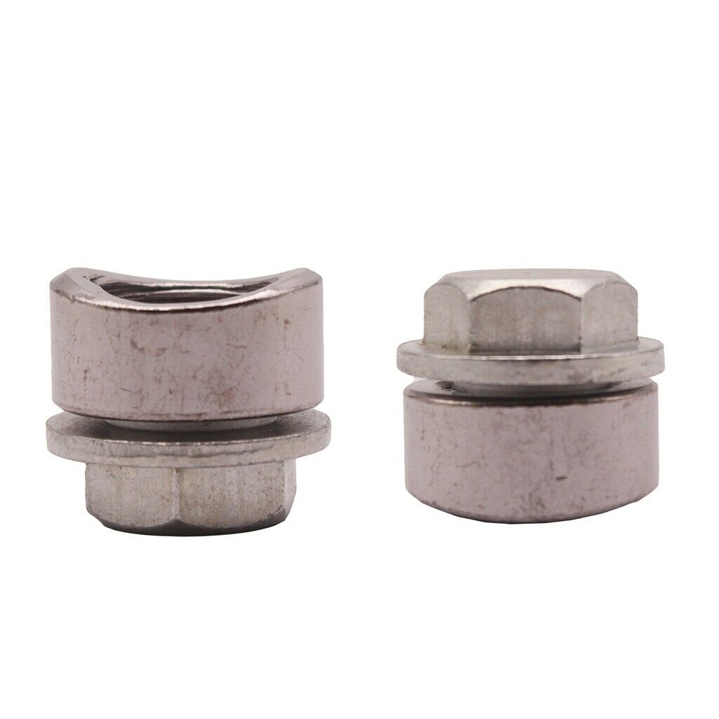 2Pcs Steel Weld on Exhaust Fitting Oxygen O2 Sensor Bung M18x1.5 Thread 18mm