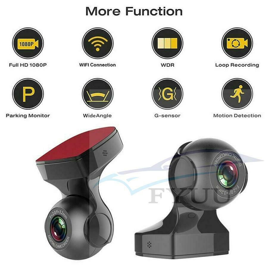 1080P WIFI USB DVR Dash Cam Driving Recorder For Android Stereo Player G-Sensor