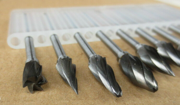 Rotary File Electric grinding polishing head Engraving cutter DIY wood tool 10PC