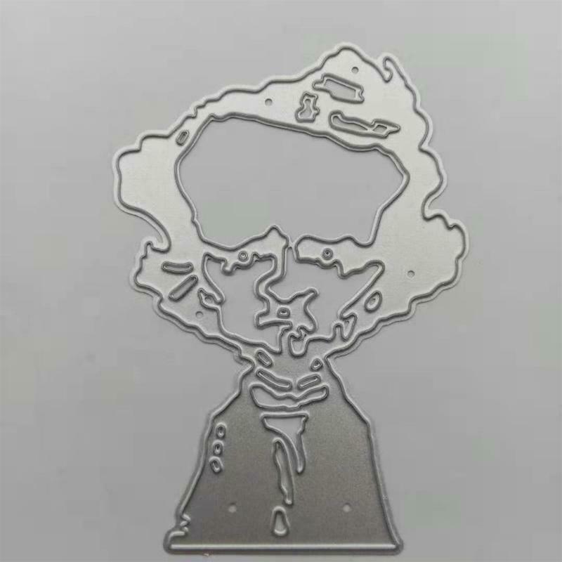 Man Metal Cutting Dies Stencil DIY Scrapbooking Album Paper Card Template Mold