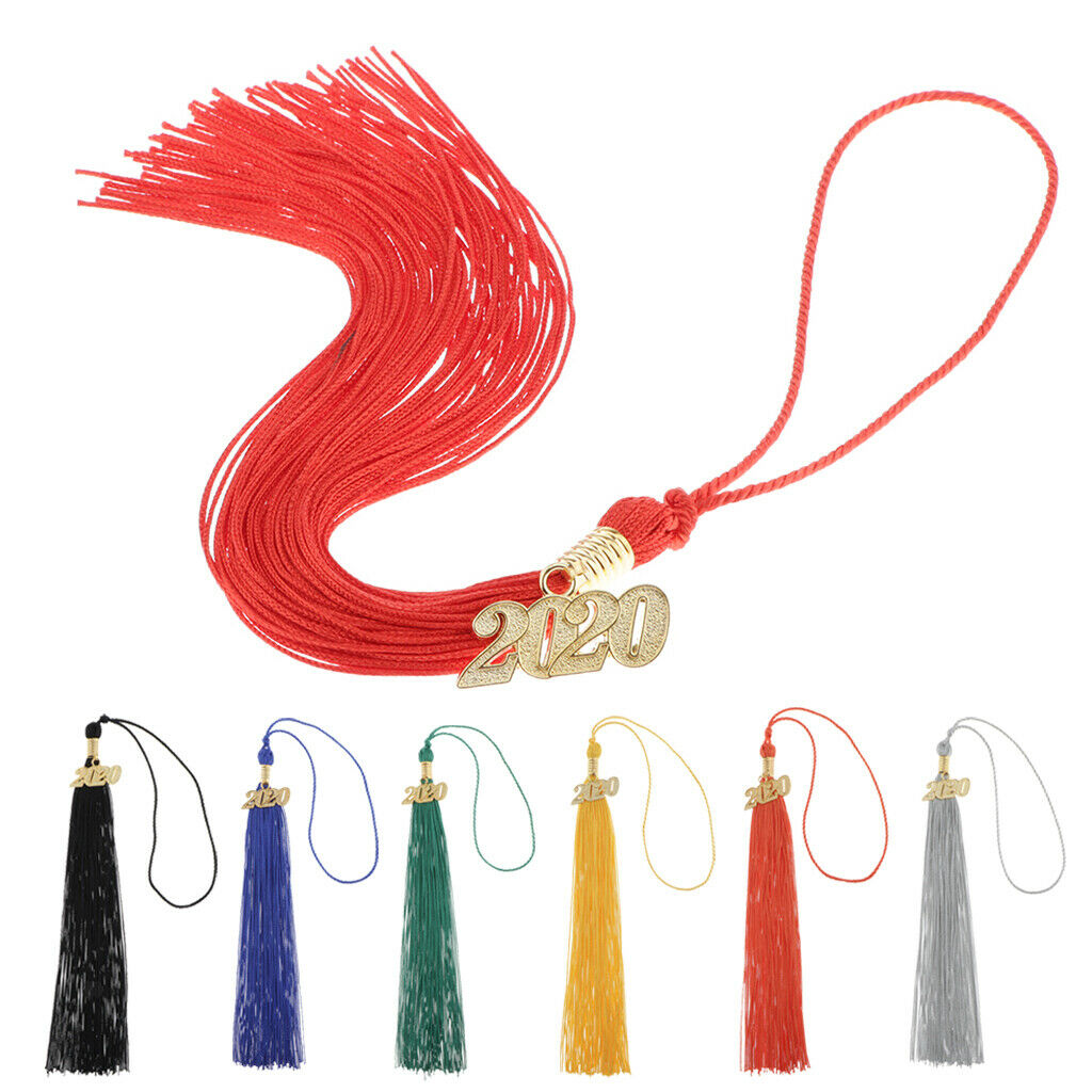 7pcs 2020 Graduation Cord Honor Cord Tassel Cord 16" for Academic Apparel