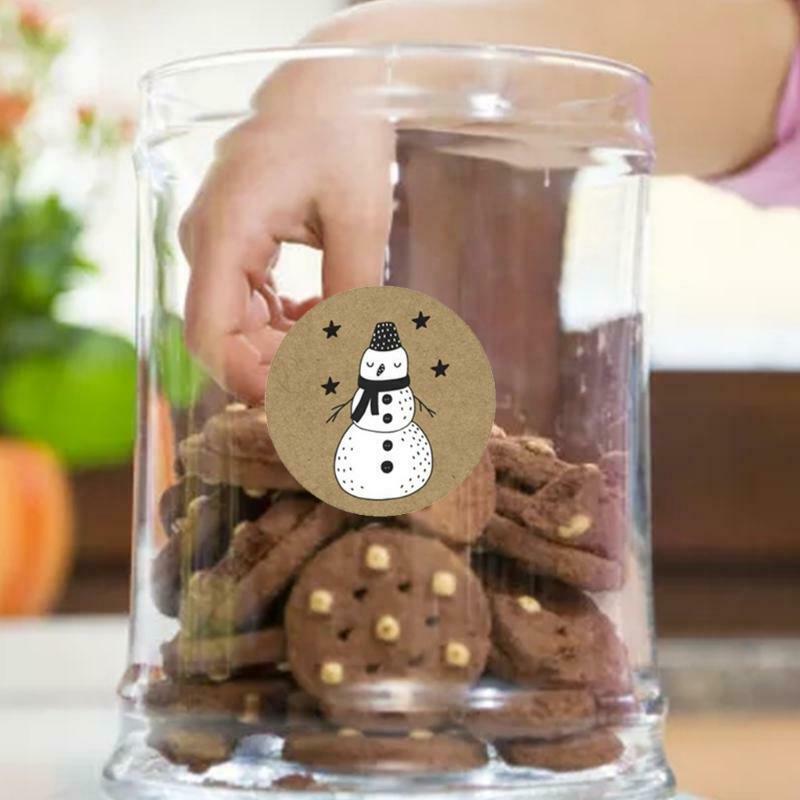 500pcs 1 Inch Christmas Stickers Envelope Seal Labels for DIY Gift Box Baking