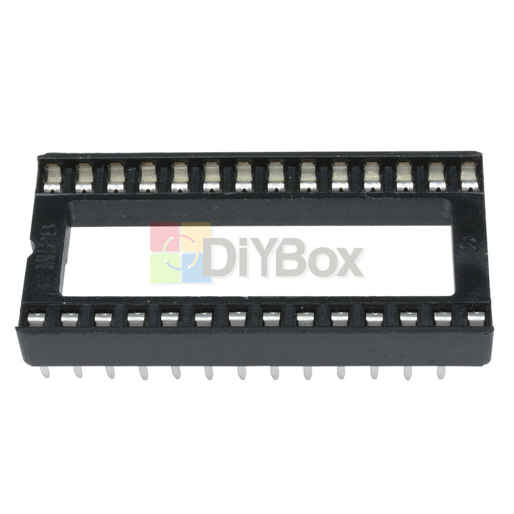 10Pcs 28pin IC sockets Adaptor Wide Type DIP-28 IC Socket Pitch Dual Wipe