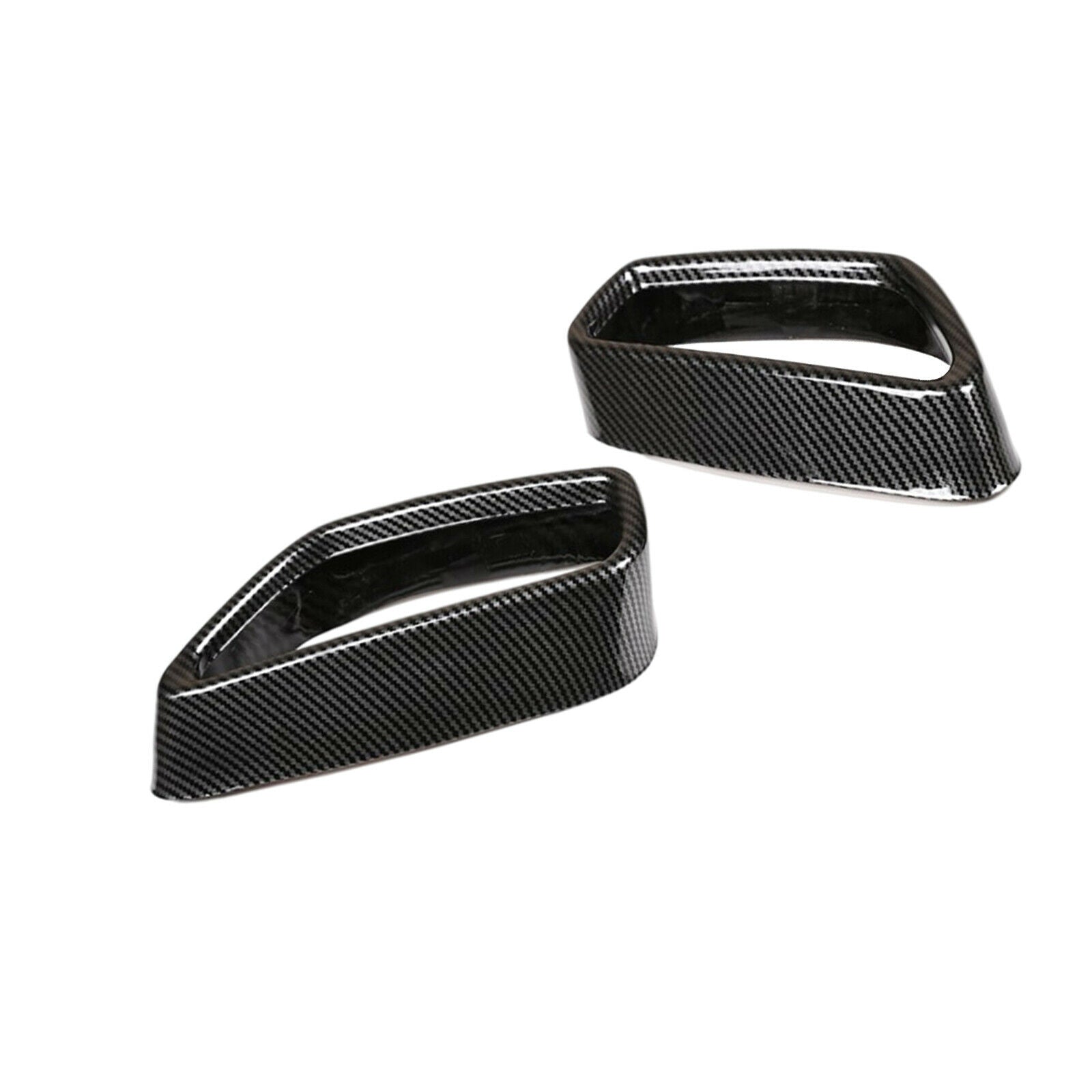 2 PCS Car Rear Exhaust Pipe Throat Cover Trim for BMW 5 G30 G38 2018-2021