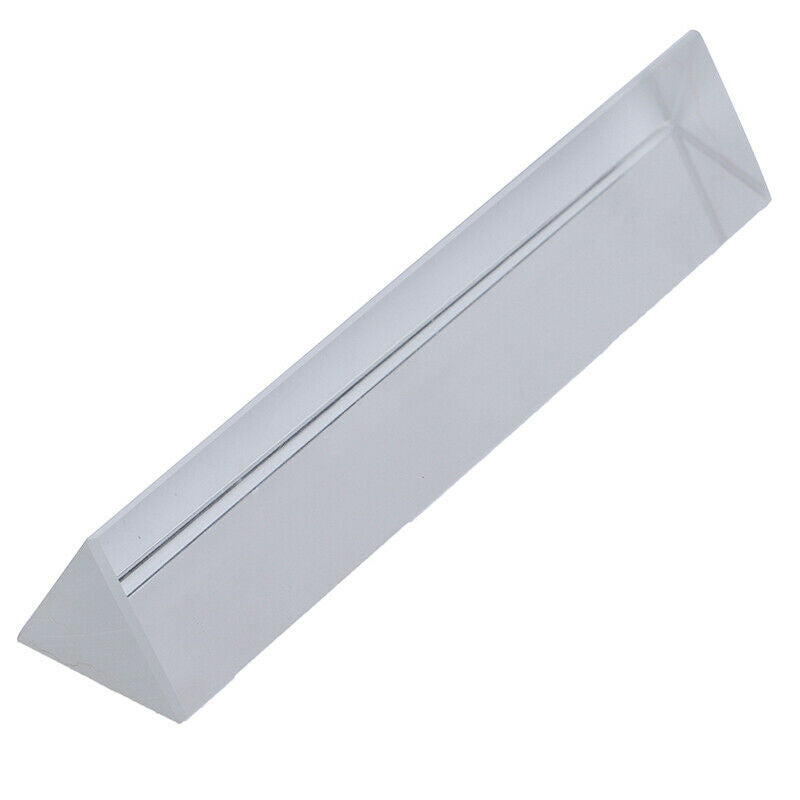 K9 Crystal Optical Glass Triangular Prism for Teaching Light Spectrum 3*3*3*1 XC