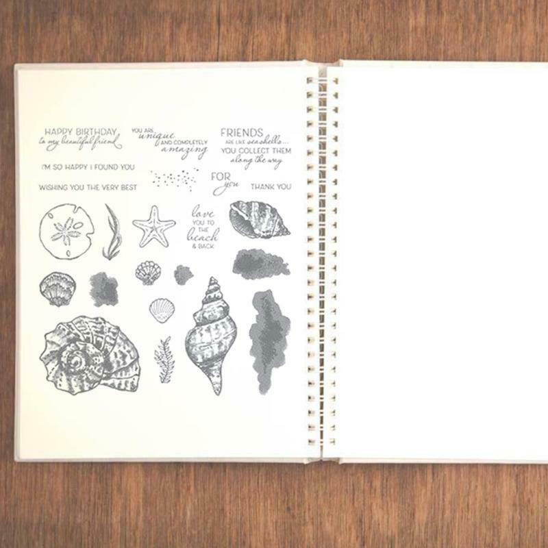 Shell Conch Seal Stamp with Cutting Dies Stencil DIY Scrapbook Embossing Photo