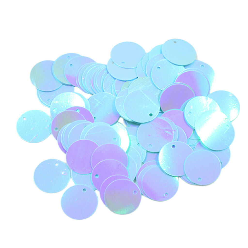 260pcs 16mm Shiny Round Loose Sequins Paillettes Sewing Kids Stage Costume