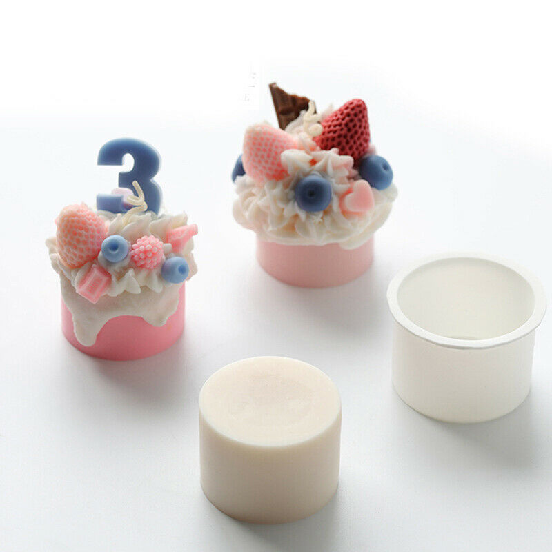Diy Cupcake Silicone Molds Handmade Craft Soy Wax Scented Candles Mould P.l8