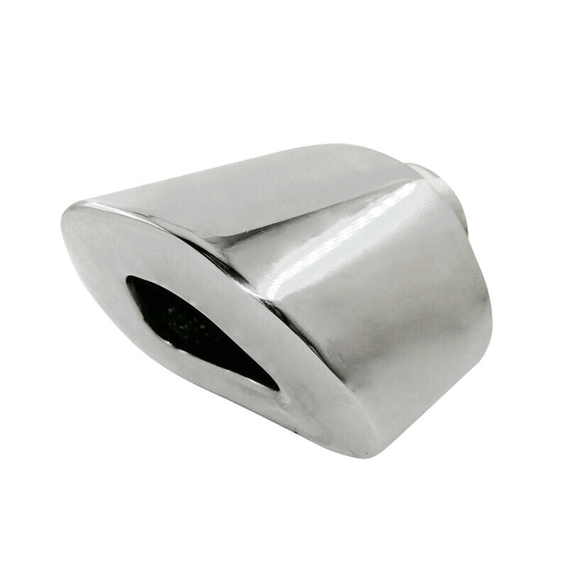 1PC 63MM 2.5" inlet Car SUV Exhaust Tip Chrome Stainless Steel Muffler Tail Pipe