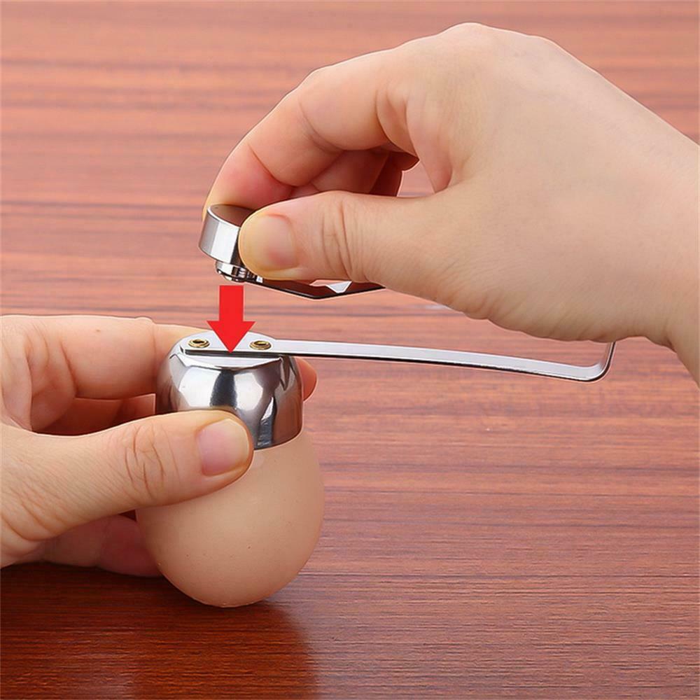 Egg Topper Scissors Cutter Shell Opener Boiled Raw Egg Open Tool Metal 3.3cm L