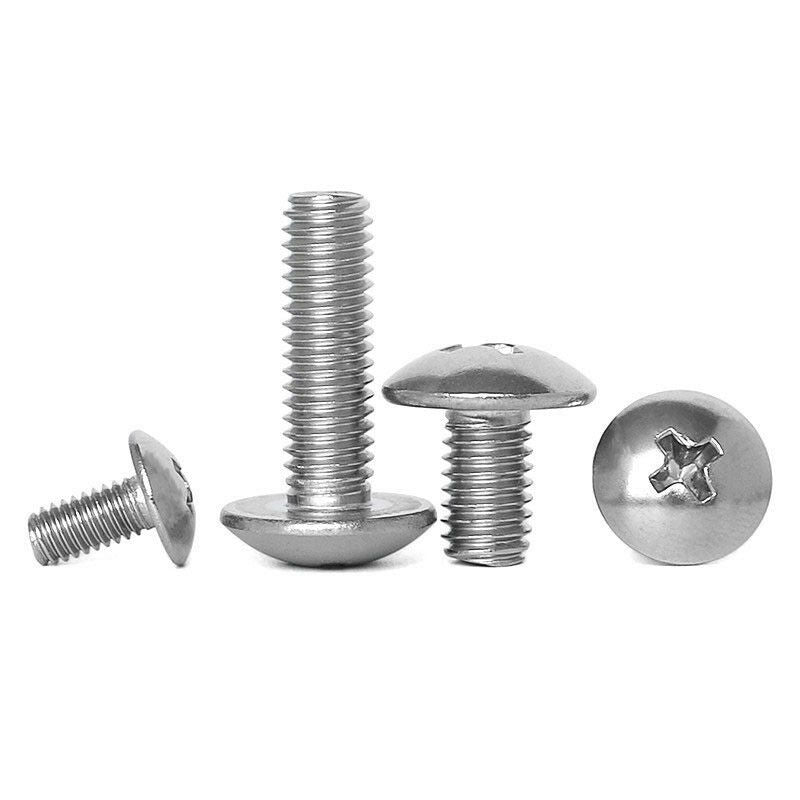 80Pcs M4*6-30mm Phillips Truss Head Machine Screws Kit- SUS201 Stainless Steel