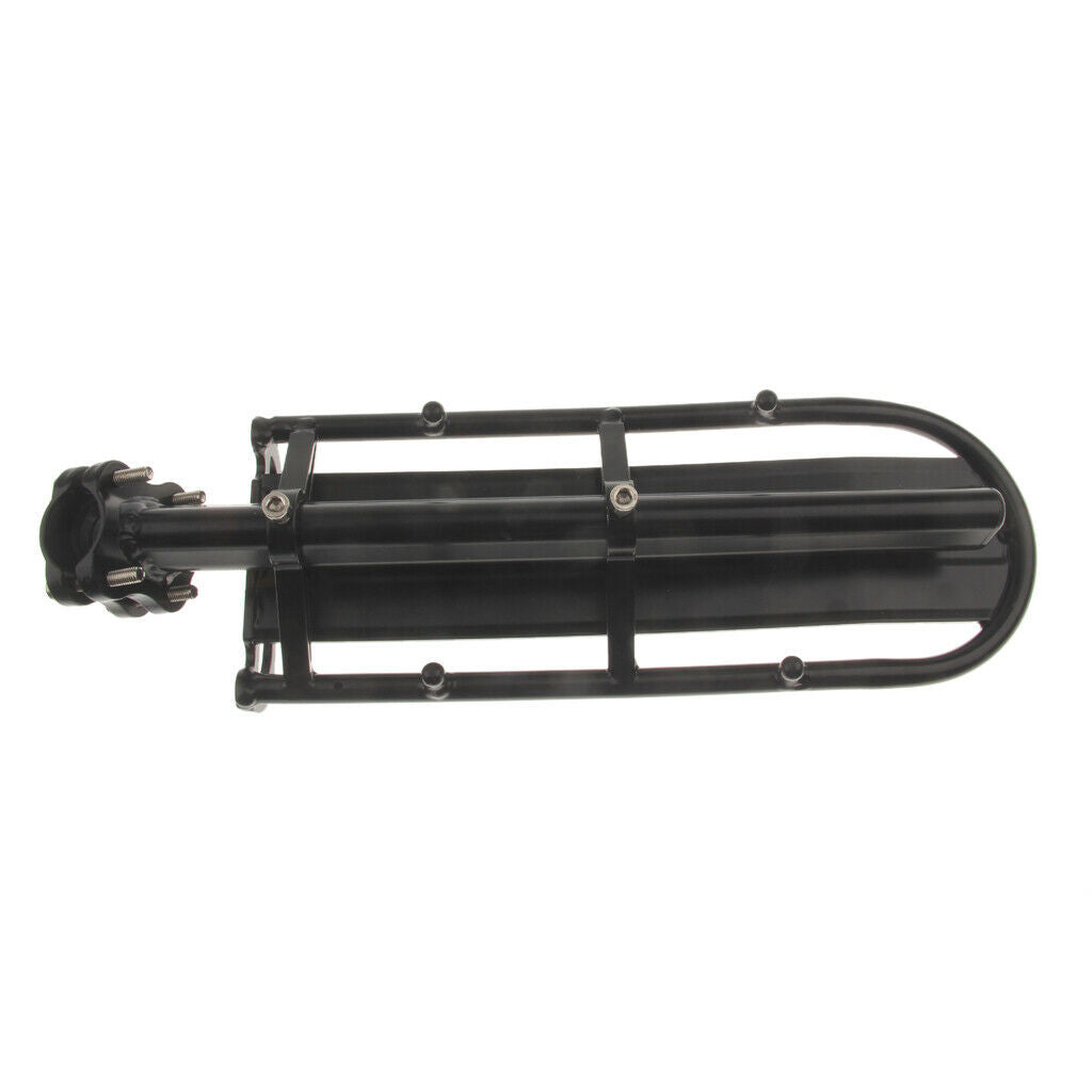 Aluminum Alloy MTB Bike Bicycle Extendable Rear Luggage Rack Carrier - Black