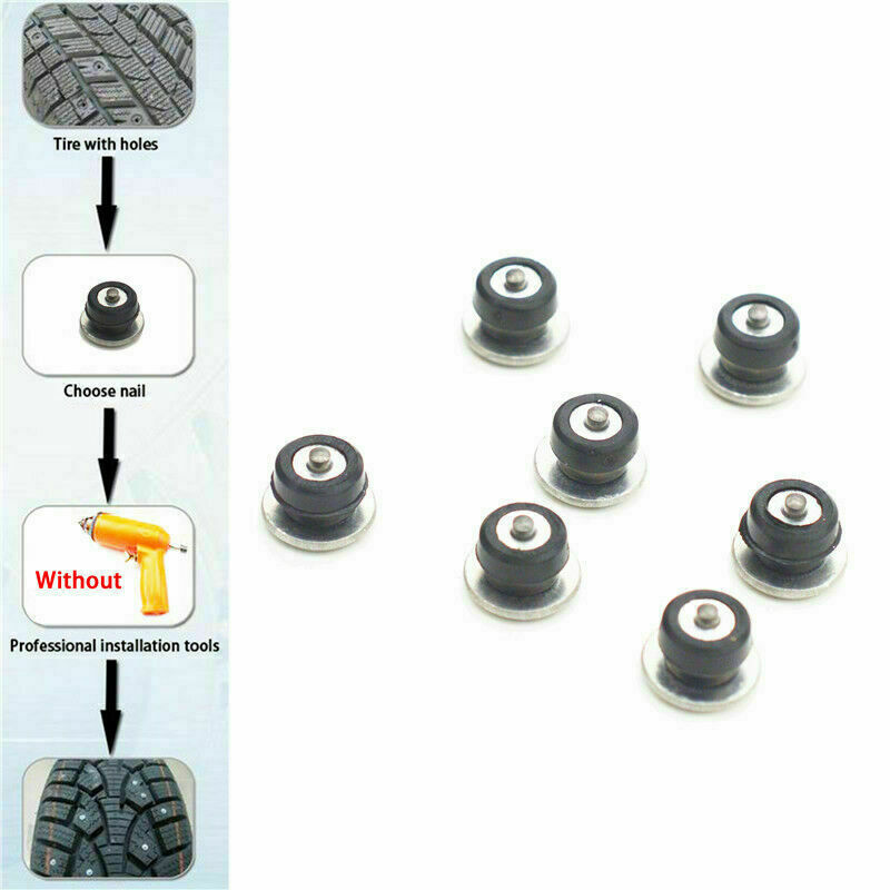 100x Tire Stud Screws Anti-Slip Wheel Spikes Winter Universal For Car Motorcycle