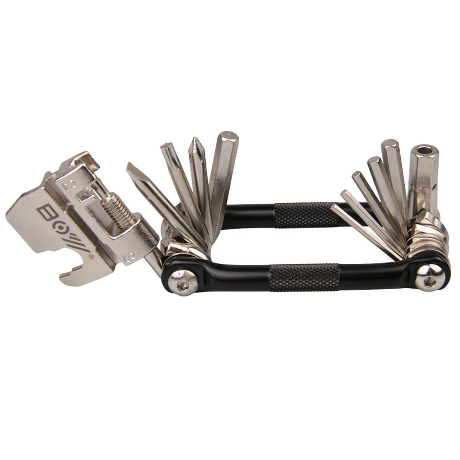 17 1 Multi Multi-Function Bike Bicycle Cycling Mechanic Repair Tool Black