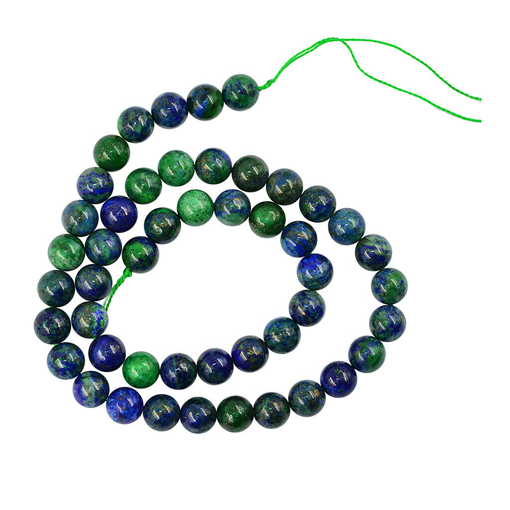 15.5" Natural Malachite Peacock Round Loose Beads 8mm 0.8mm Jewelry Findings