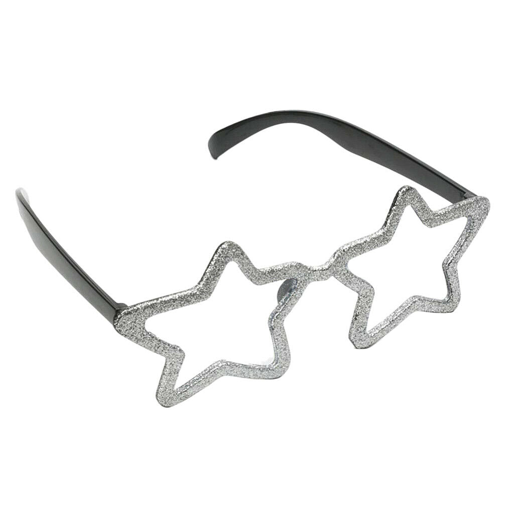 4pcs Five-point Star Sunglasses Novelty Eyeglasses Glasses Accessories