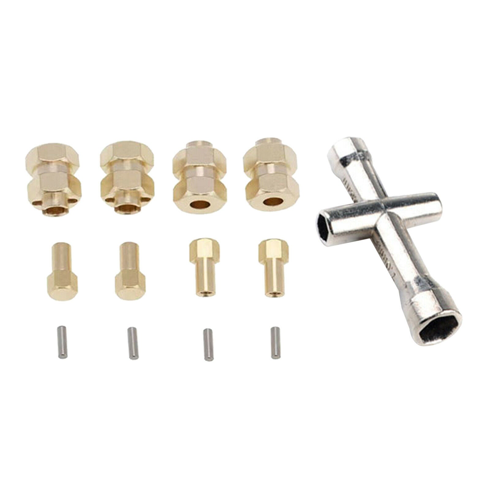 4Pcs RC Wheel Hub Hex Drive Adapter 7mm For Axial *SCX24 RC Car Upgrade