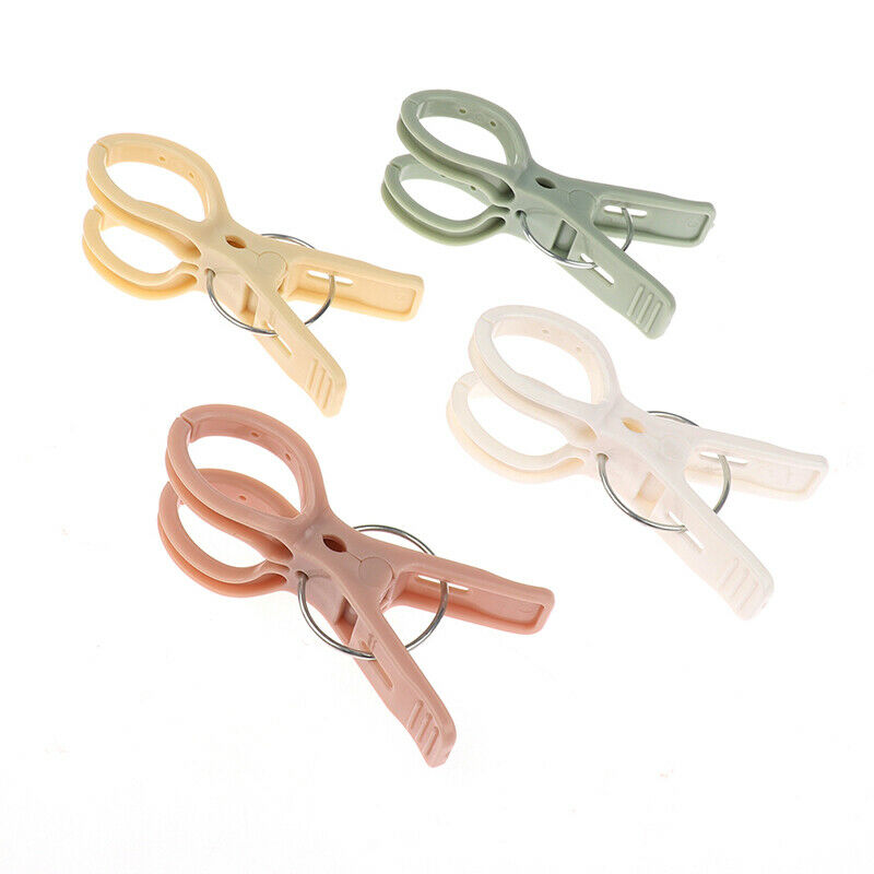 4x Pegs Big Clothes Towel Pins Large Duty Clips Plastic Windproof Laundry Han TL