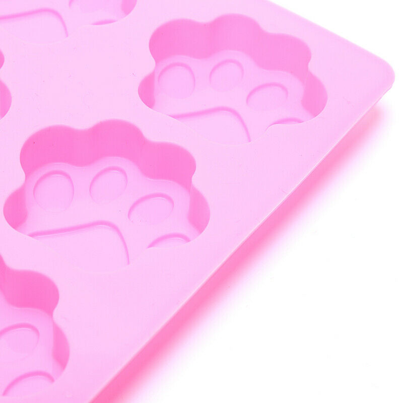 Dog Cat Paw Print Mold Silicone Cake Baking Mold Soap Mold Kitchen To.l8