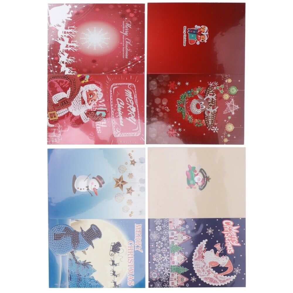 DIY Diamond Painting Greeting Card Christmas Xmas Home Decoration Gift
