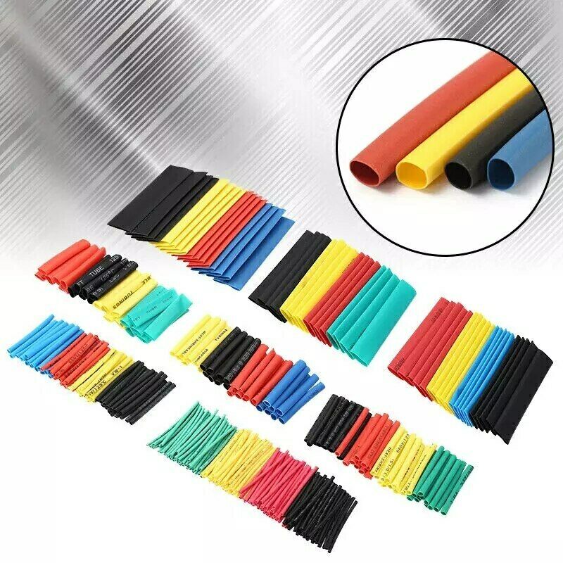 164pcs 2:1 Heat Shrink Tube Tubing Sleeve Wrap Wire cable Insulated Assorted Kit